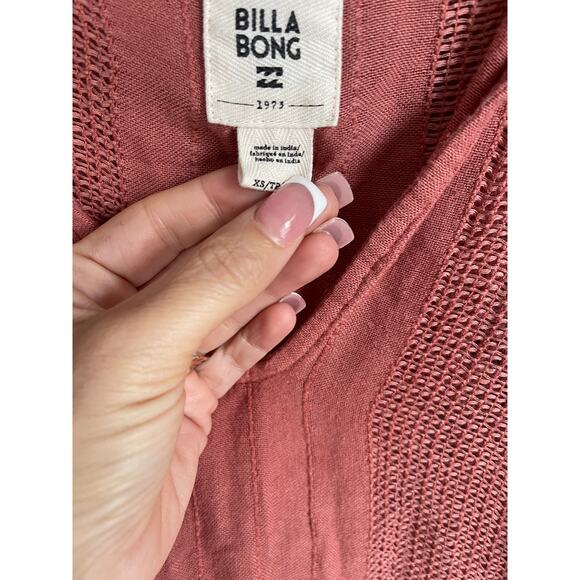 Billabong Pullover Boho Pullover Hodded Tunic - Picture 4 of 6